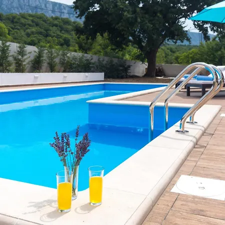 Lavanda With Relaxation Spot Of Swimming Pool In Scented Garden, Outdoor Terrace And Barbecue Villa