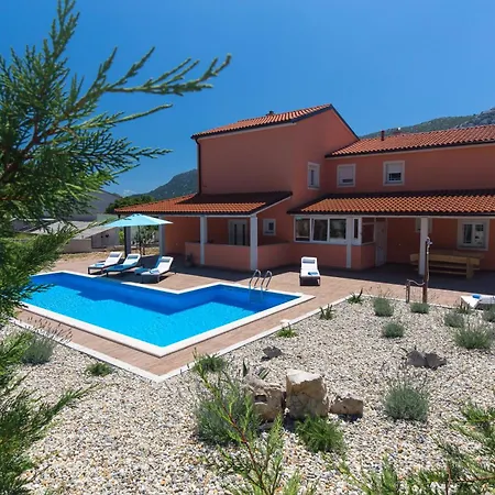 Lavanda With Relaxation Spot Of Swimming Pool In Scented Garden, Outdoor Terrace And Barbecue Villa Tribalj (Primorsko-Goranska)