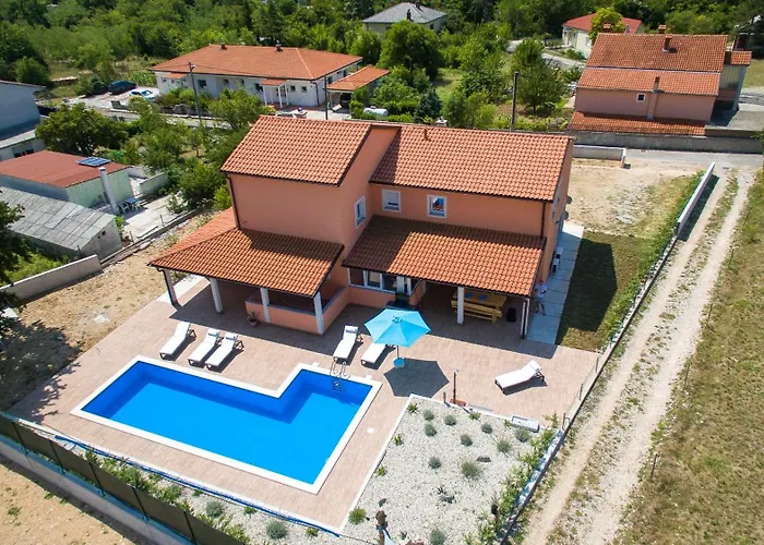 Lavanda With Relaxation Spot Of Swimming Pool In Scented Garden, Outdoor Terrace And Barbecue Tribalj (Primorsko-Goranska)